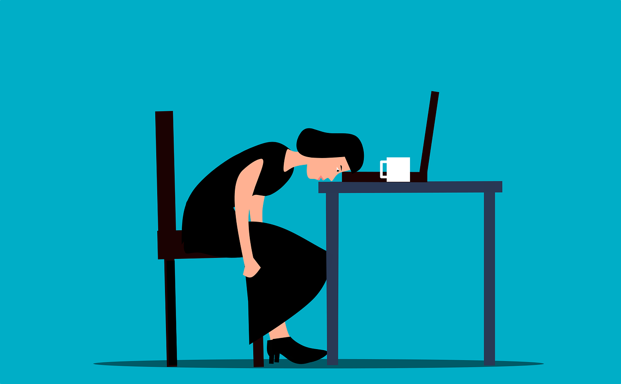Woman Desk Stress Exhausted  - mohamed_hassan / Pixabay