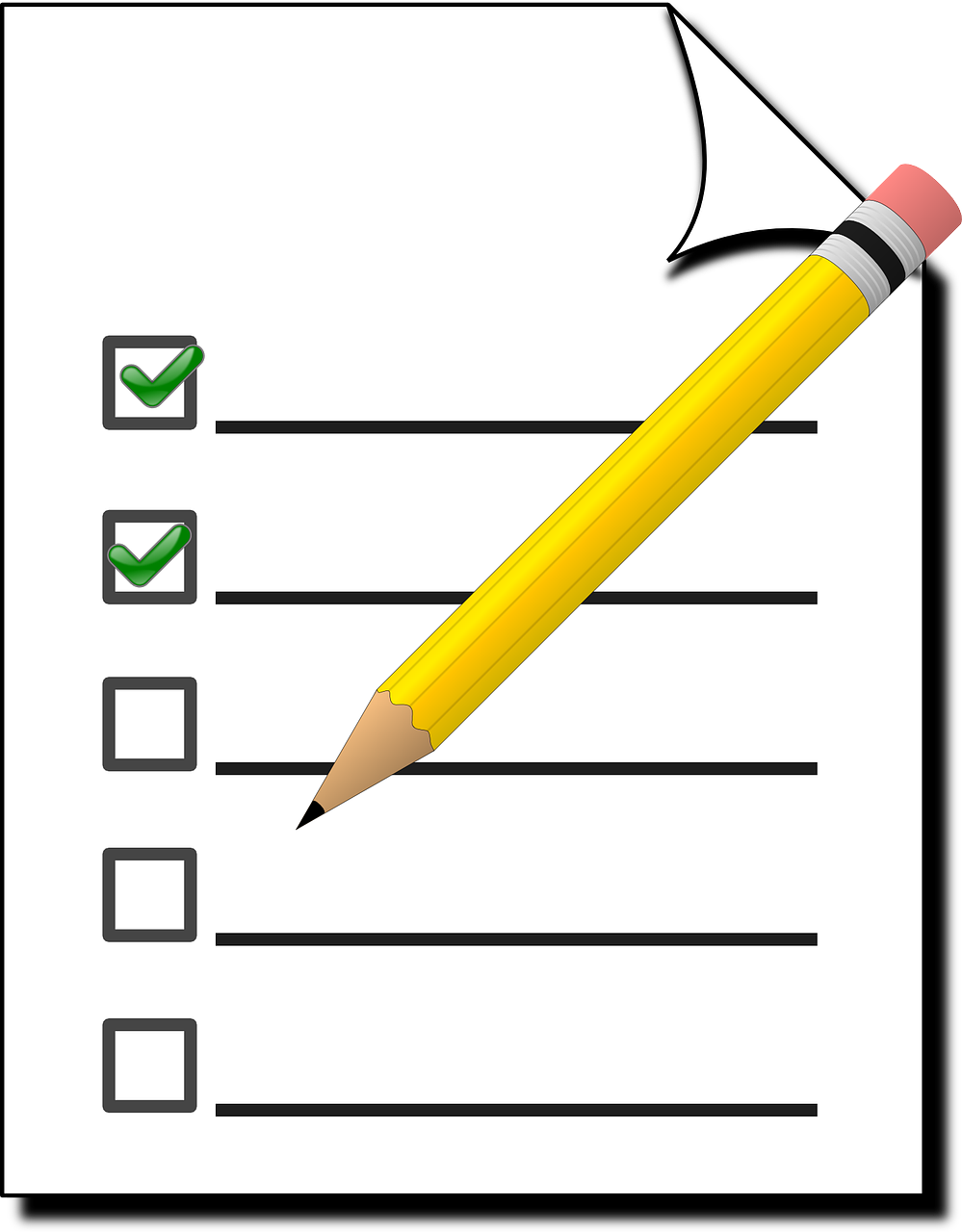 checklist check marketing project 154274