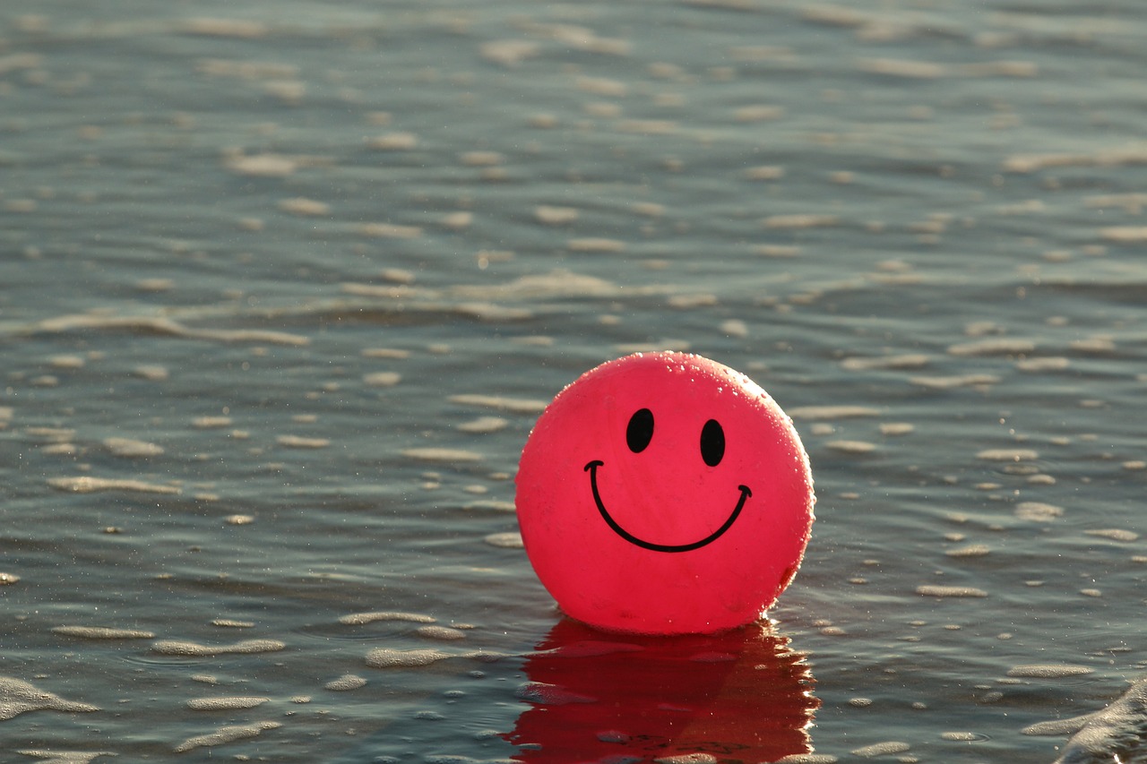 ball beach happy ocean pink smile 1845546